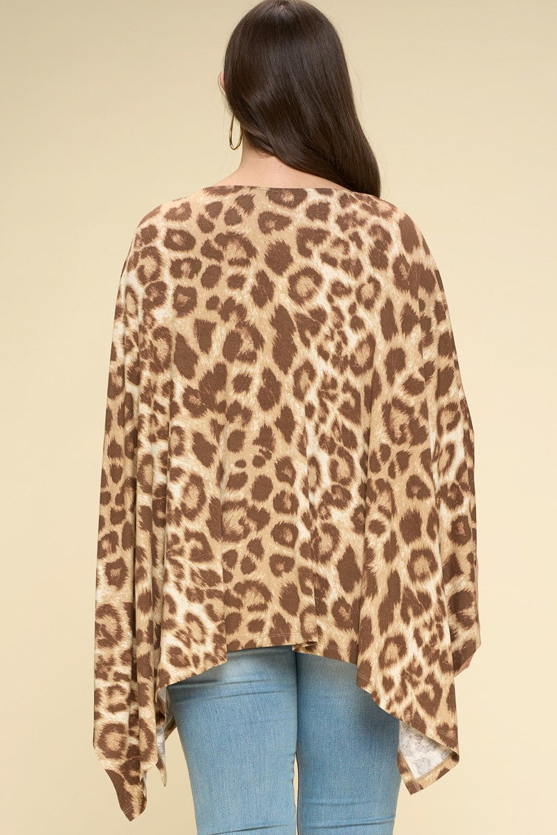 Animal Printed Poncho